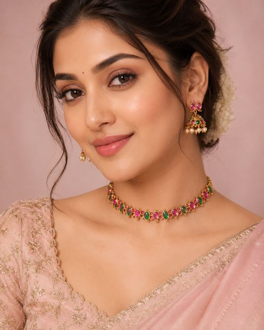 Elegant Multi Colour Jewellery Set