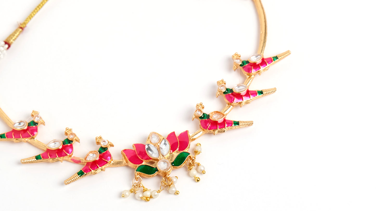 Peacock Design Necklace Set