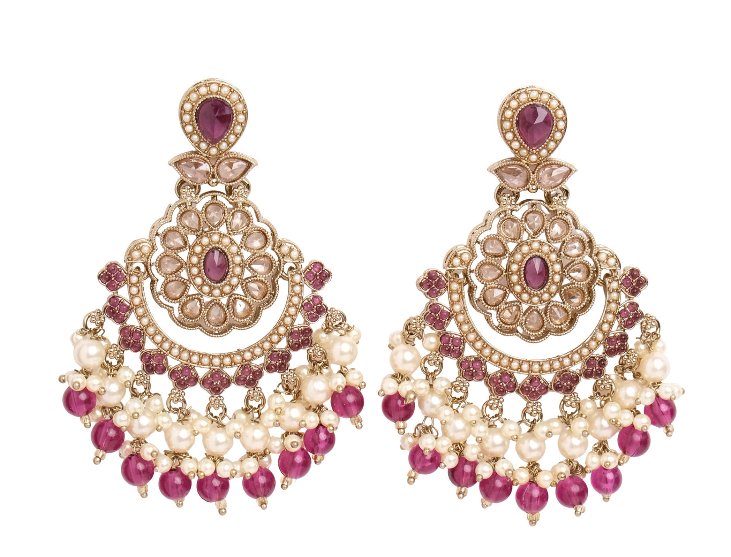 Royal Chand Bali Earrings – Timeless Ethnic Elegance  Description: