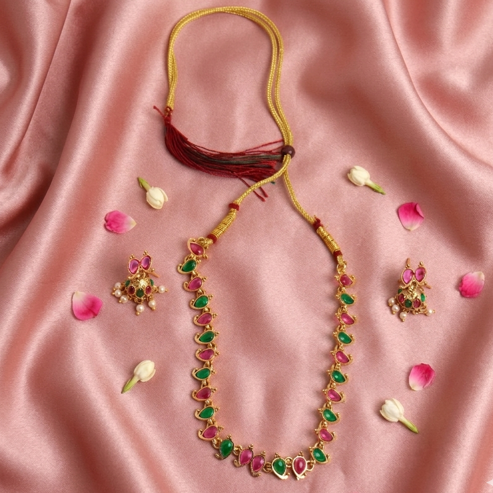 Elegant Multi Colour Jewellery Set
