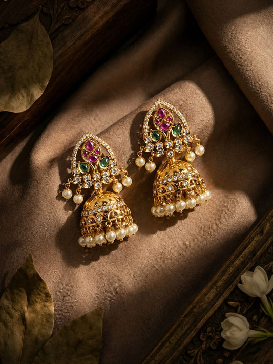 Classic Golden Jhumkas