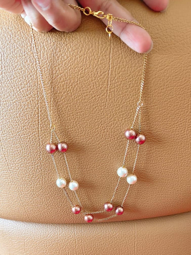 Chic Pearl Chain Necklace