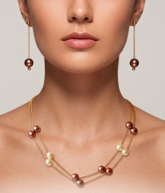 Chic Pearl Chain Necklace