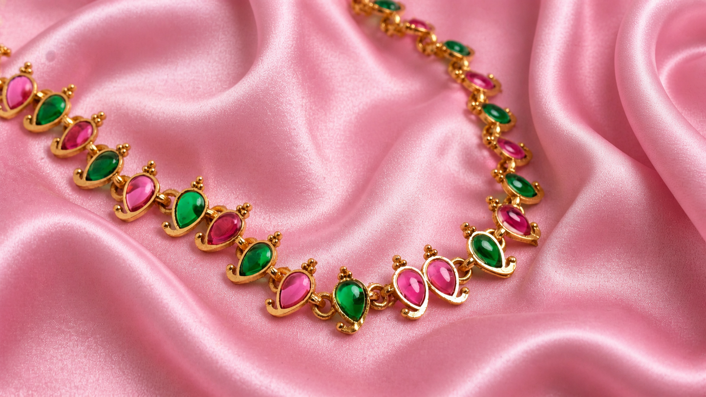 Elegant Multi Colour Jewellery Set